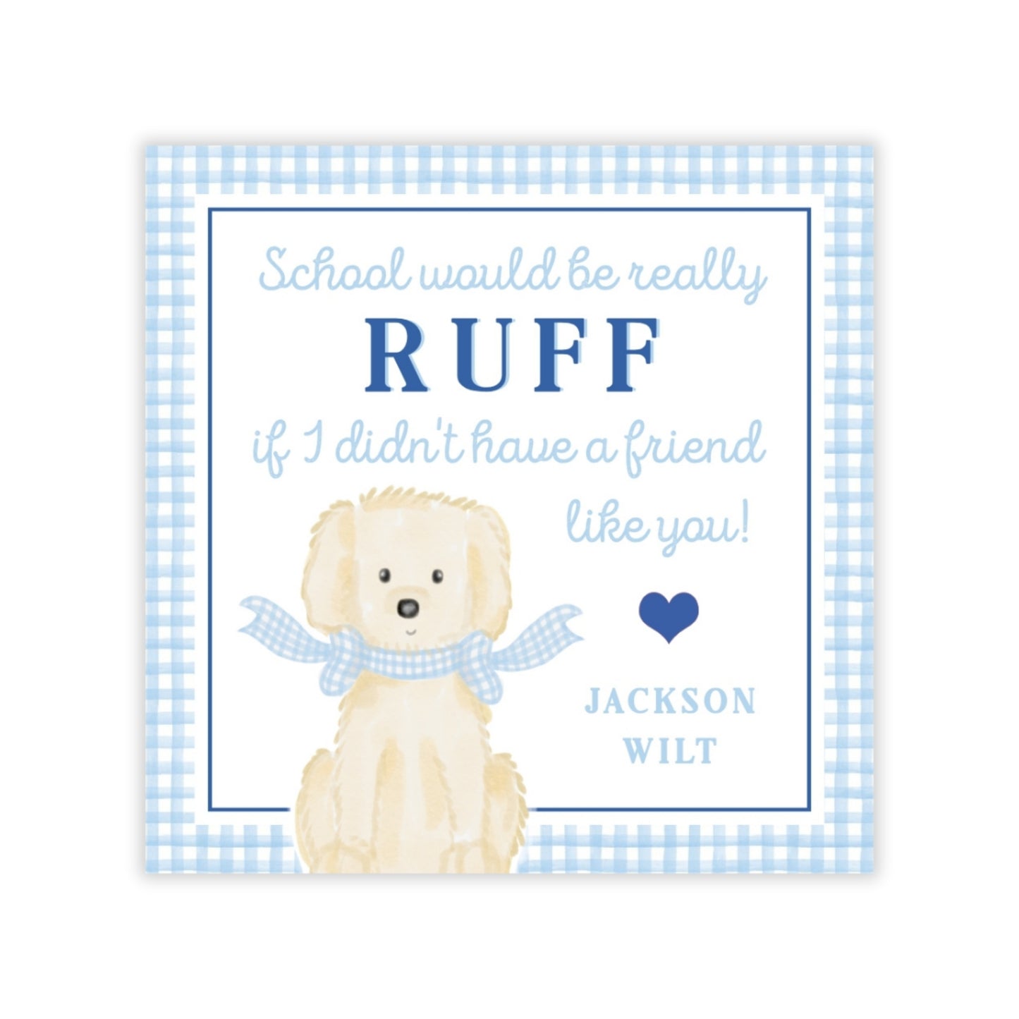 Puppy Valentine (Blue)