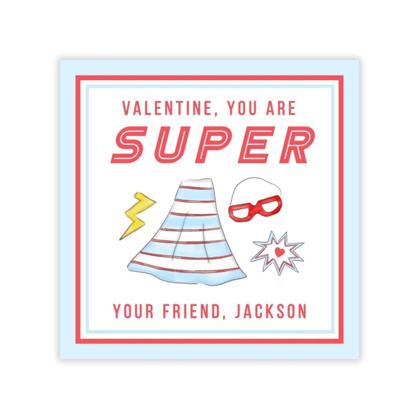 Superhero Valentine