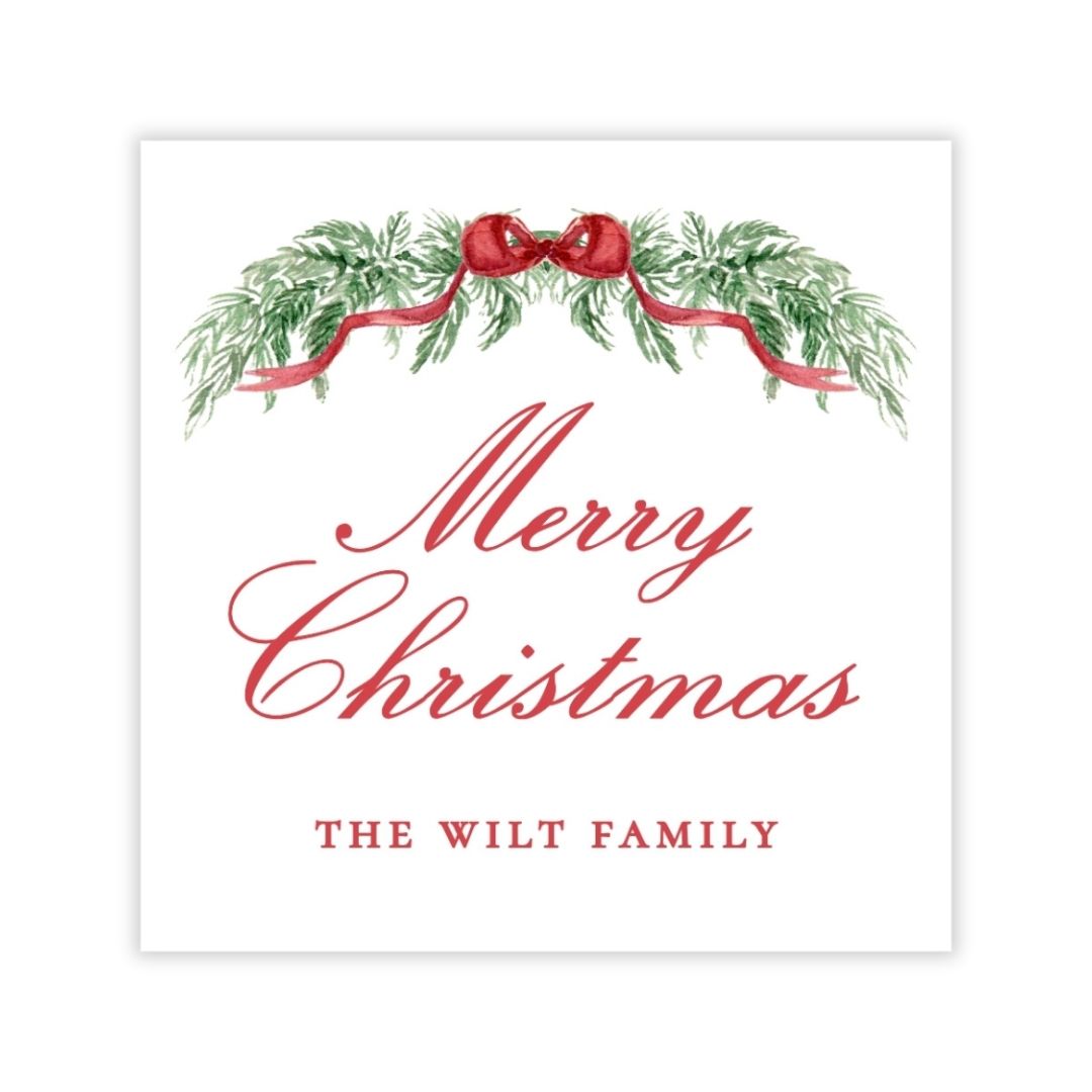 Holiday Gift Tags or Stickers - Traditional Glam, Swag