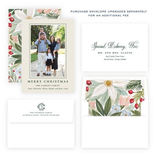 Christmas Photo Card - Winterberry Garden 1