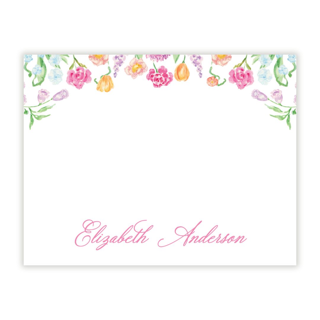 Genevieve's Garden Personalized Note Cards