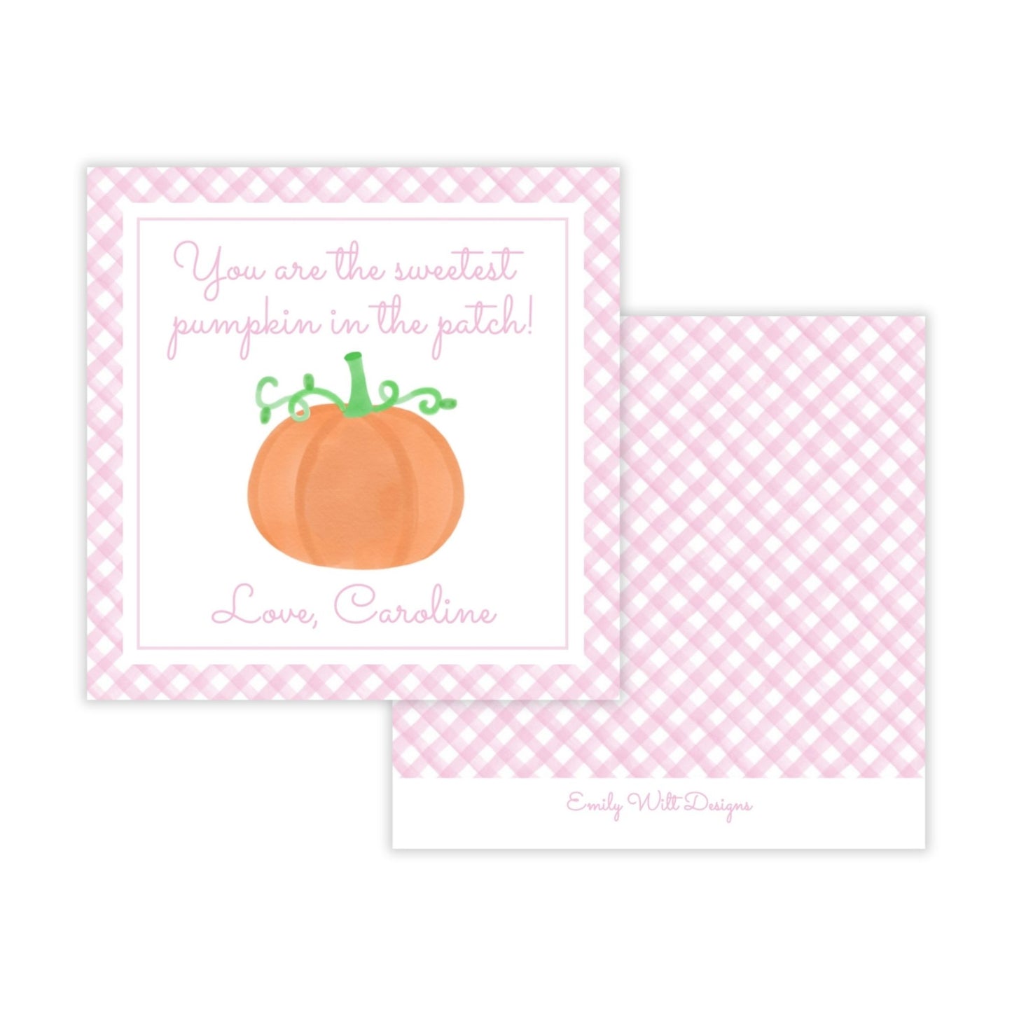 Kids Halloween Tags or Stickers - Sweetest Pumpkin