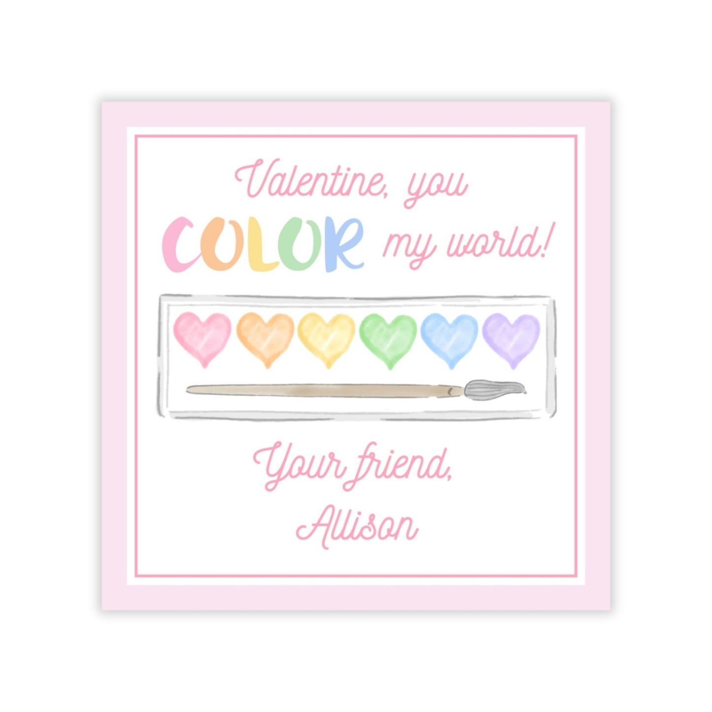 Paint Palette Valentine (Pink)