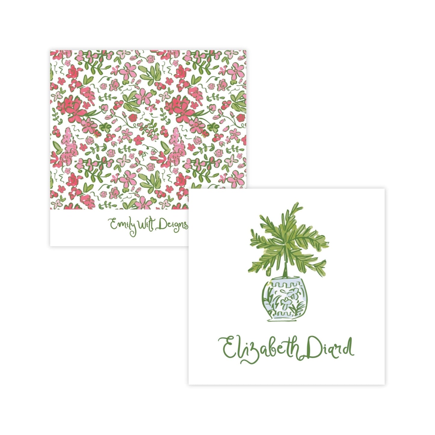 Secret Garden Topiary Gift Tag
