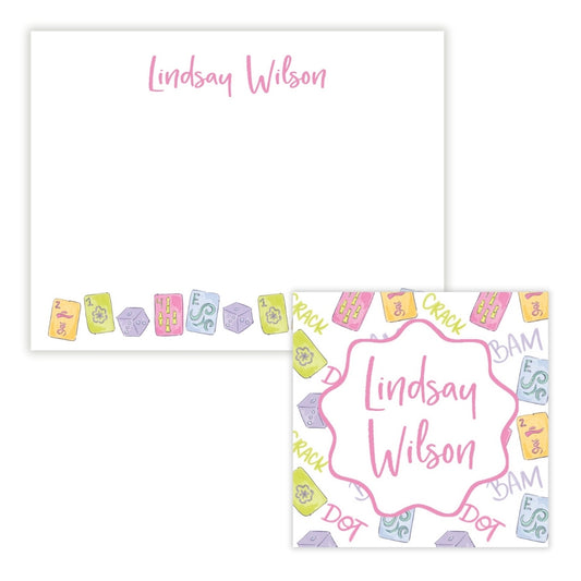 Mahjong Personalized Stationery Gift Set (Custom Bundle)