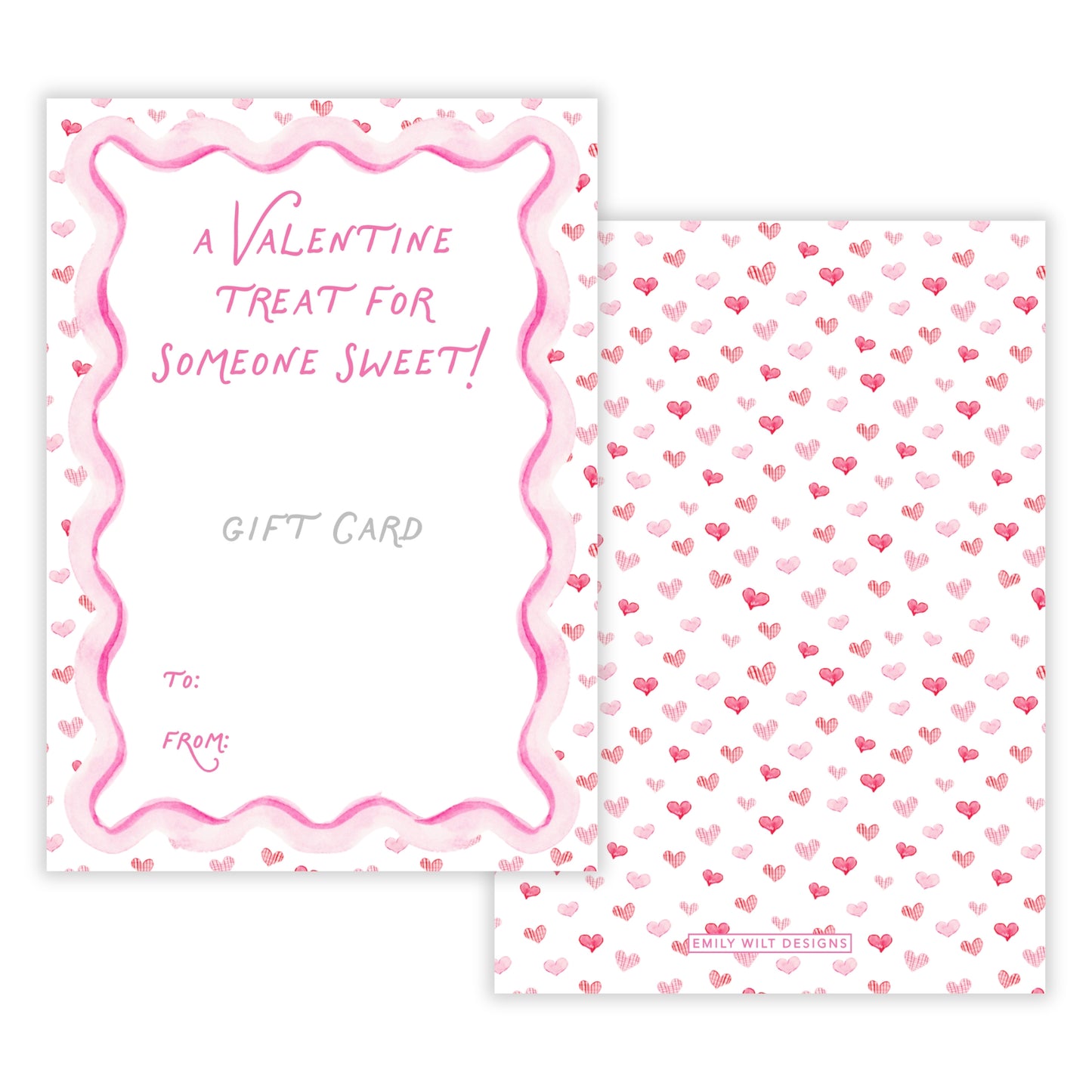 PRINTABLE Valentine's Day Gift Card Holder (Self-Edit Template)