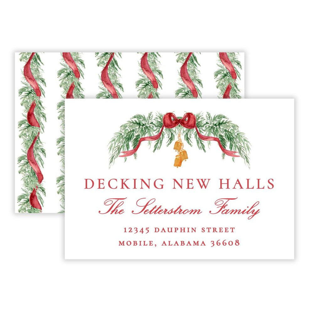 Christmas New Address Enclosure Cards - Traditional Glam