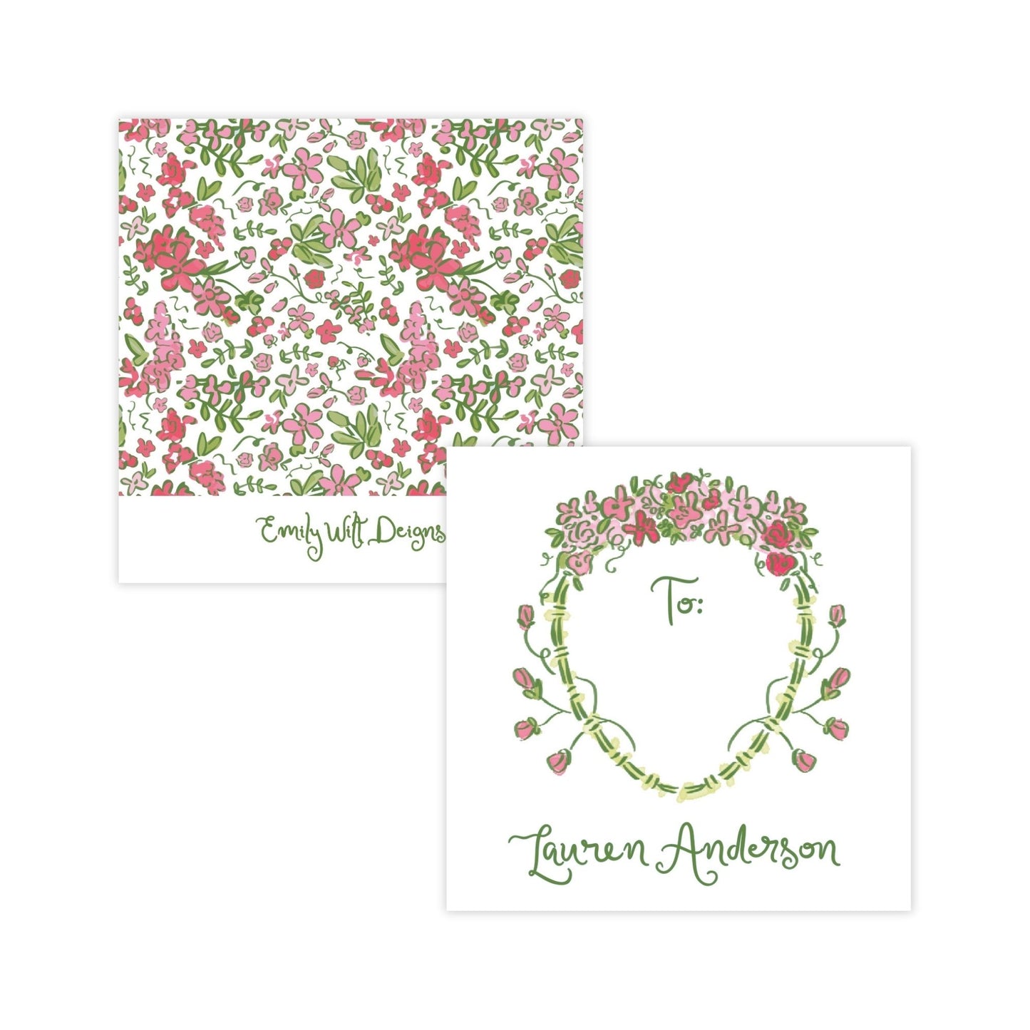 Secret Garden Crest Gift Tag