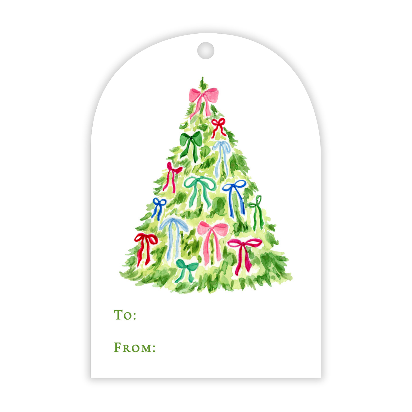 Holiday Gift Tags - Decked with Bows - Arch Hang Tags