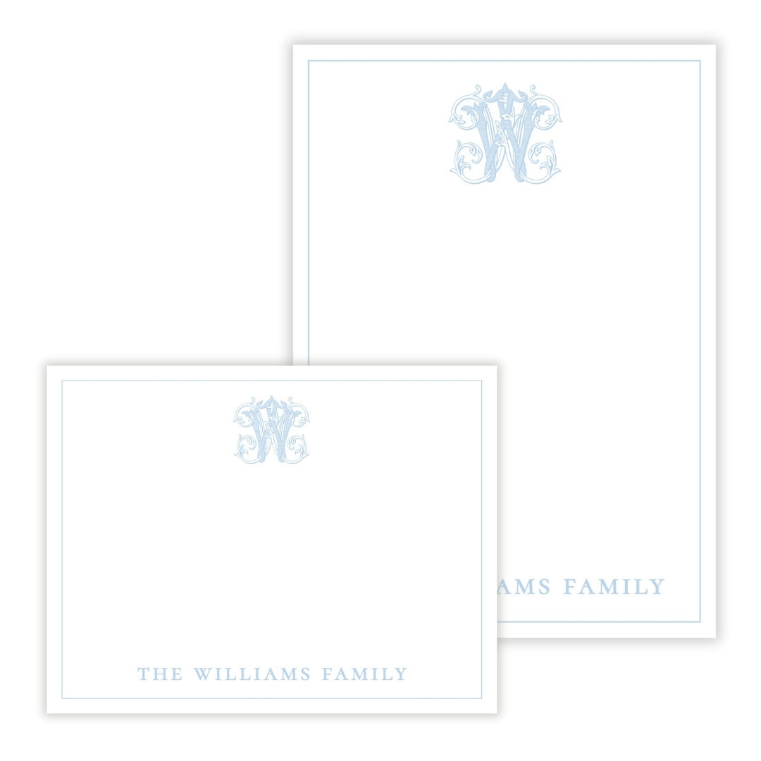 Vintage Vine Monogram Personalized Stationery Gift Set (Custom Bundle)