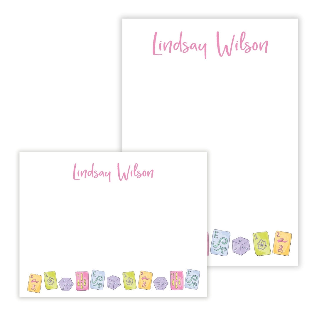 Mahjong Personalized Stationery Gift Set (Custom Bundle)