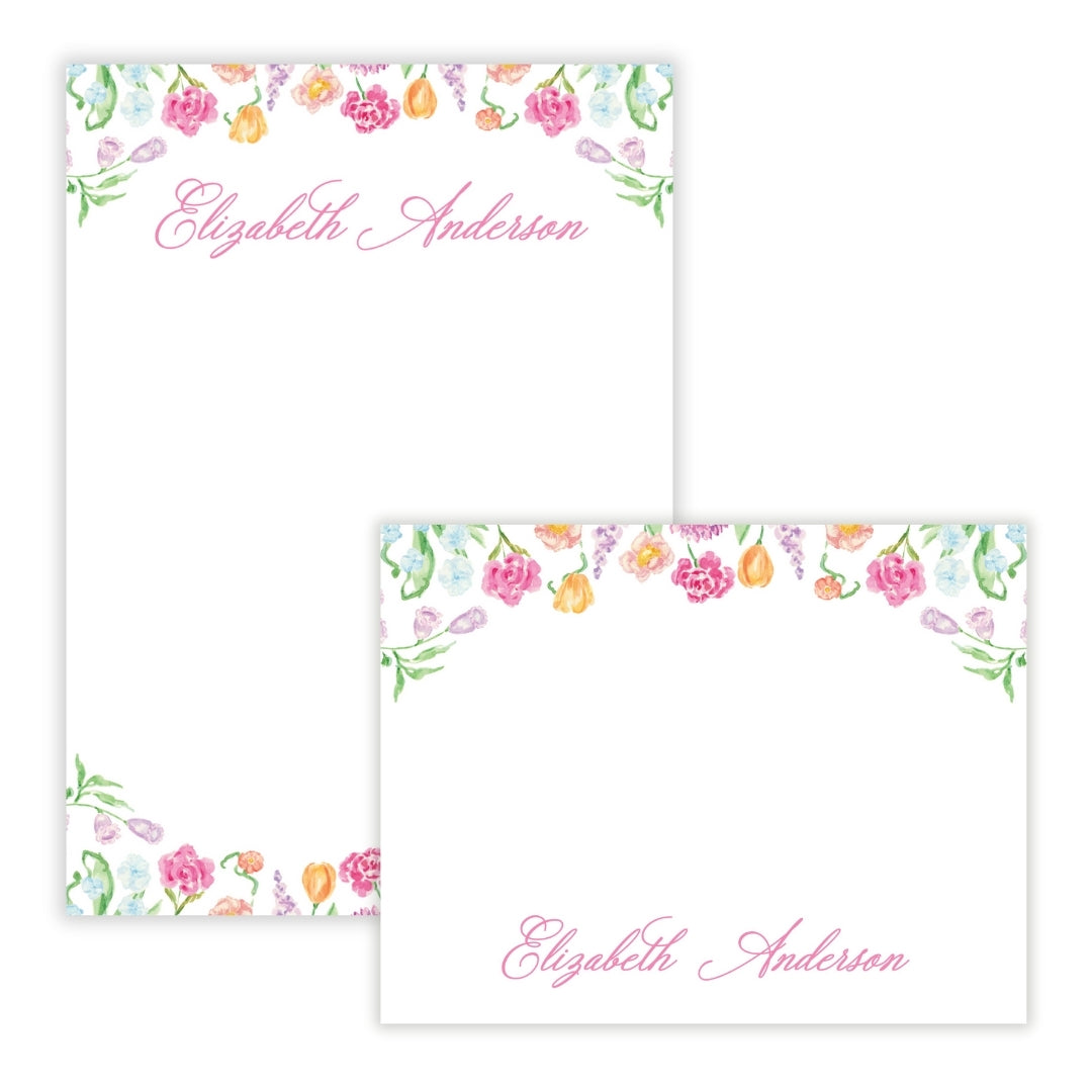 Genevieve's Garden Personalized Stationery Gift Set (Custom Bundle)