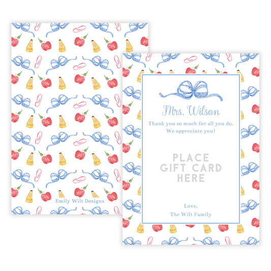 PRINTABLE Teacher Gift Card Holder - What A Teach