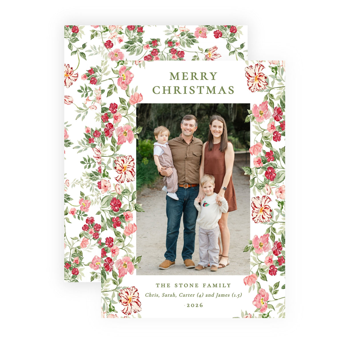 Christmas Photo Card - Berry Blush 2