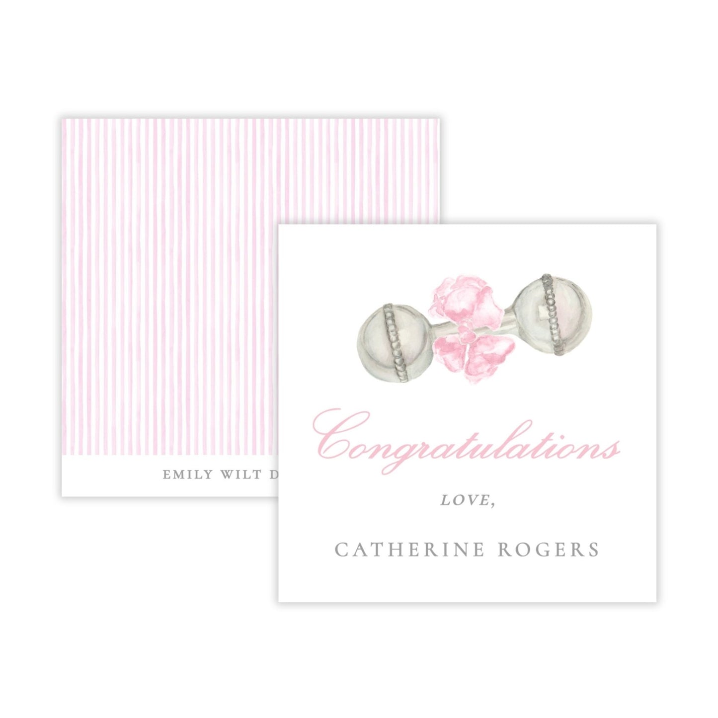 Congratulations Gift Tag (Pink)