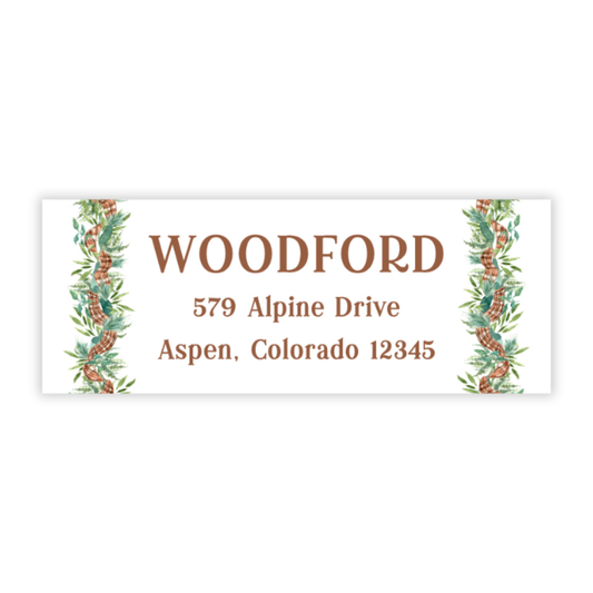 Christmas Address Labels - Woodland Christmas