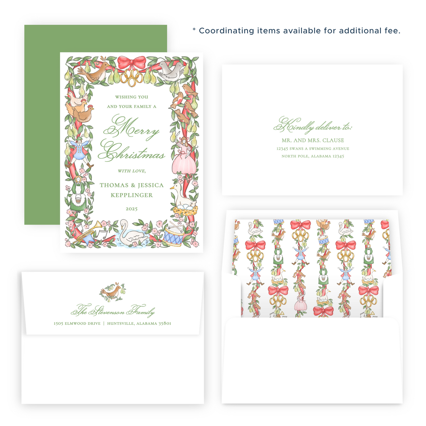 Non Photo Christmas Card - Twelve Days of Christmas Frame