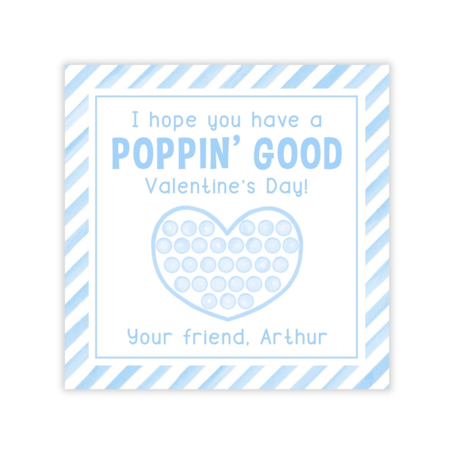 Pop It Fidget Valentine (Blue)