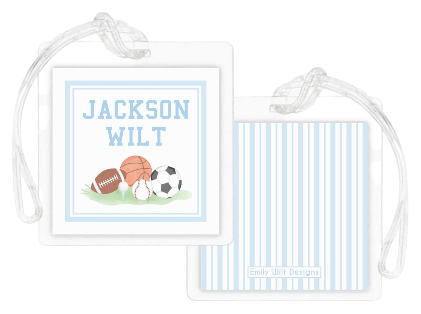 Laminated Bag Tag - Sports