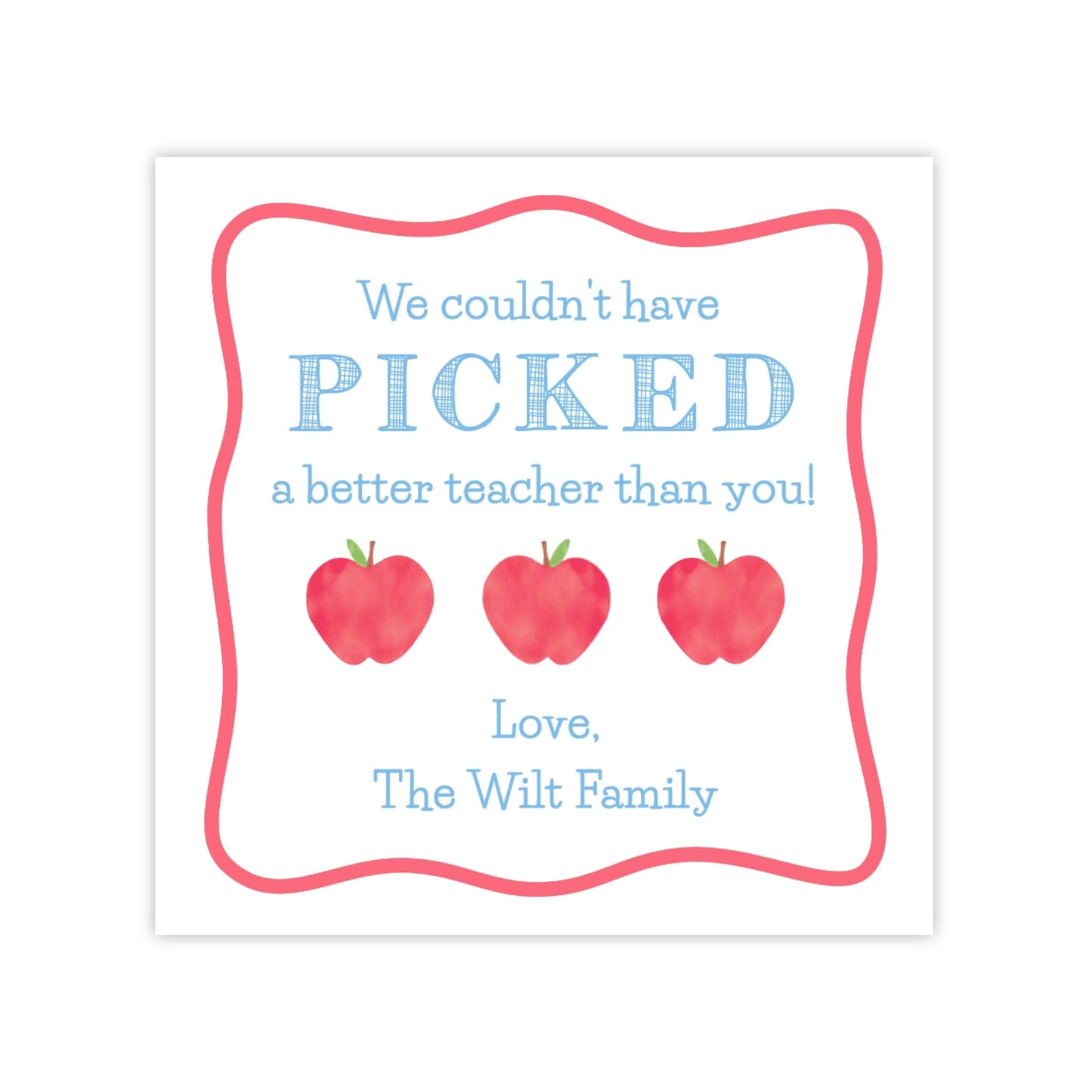 PRINTABLE Teacher Appreciation Gift Tag