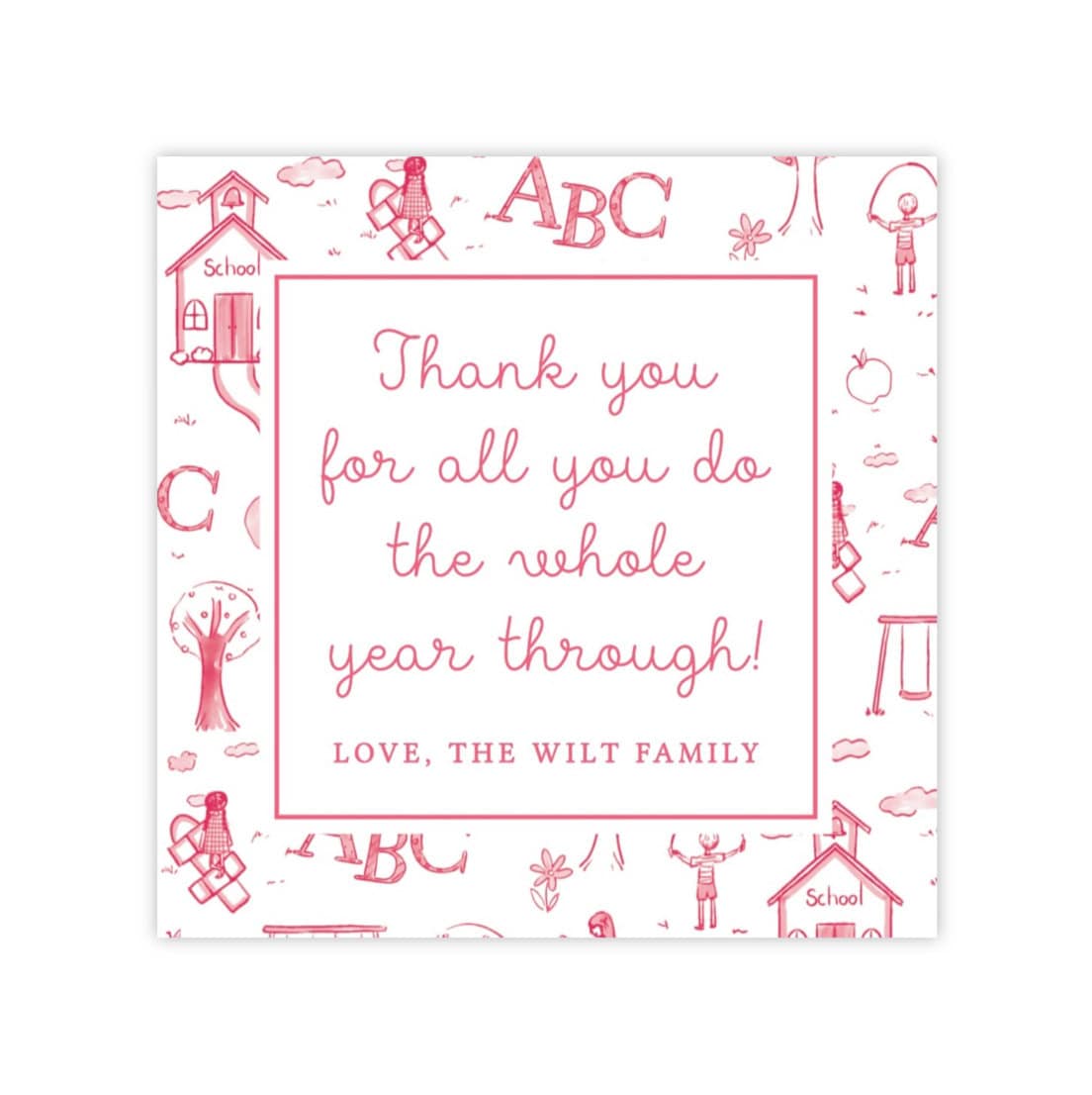 PRINTABLE Teacher Appreciation Gift Tag