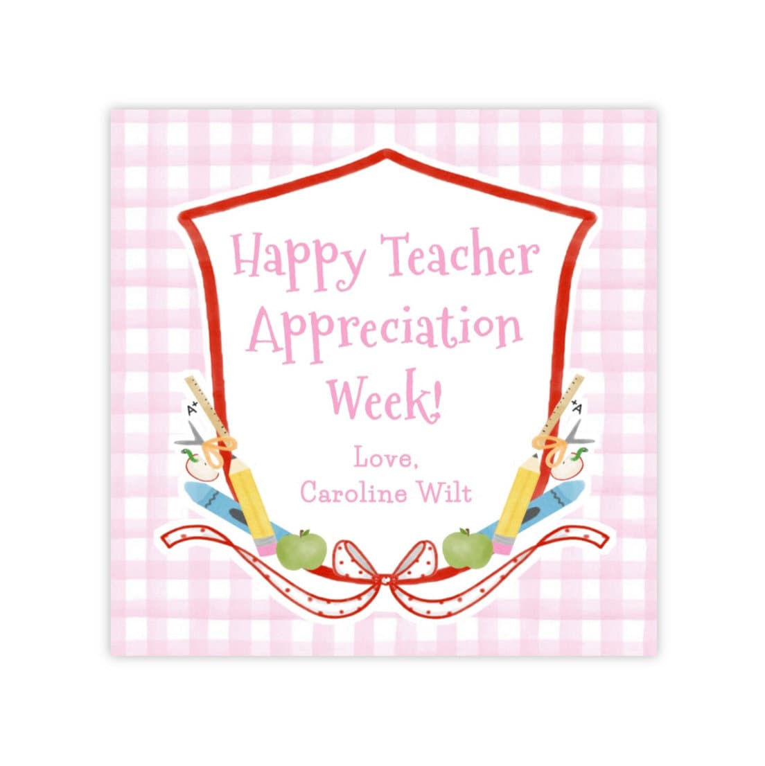 PRINTABLE Teacher Appreciation Gift Tag