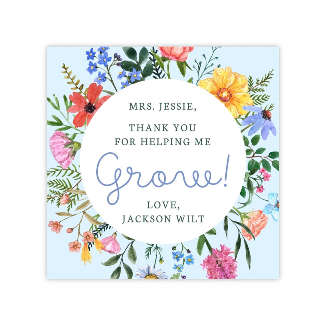 PRINTABLE Teacher Appreciation Gift Tag