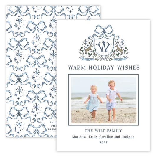 Christmas Photo Card - Wonderland (Landscape Photo)