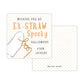 Kids Halloween Tags or Stickers - Straw (Orange)