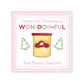 Holiday Gift Tags or Stickers for Kids - Holiday Doh (Pink)