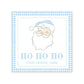 Holiday Gift Tags or Stickers for Kids - Santa (Blue)
