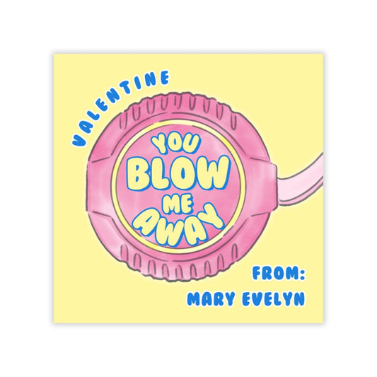 Bubble Gum Tape Valentine