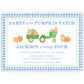 Pumpkin Patch Birthday Invitations