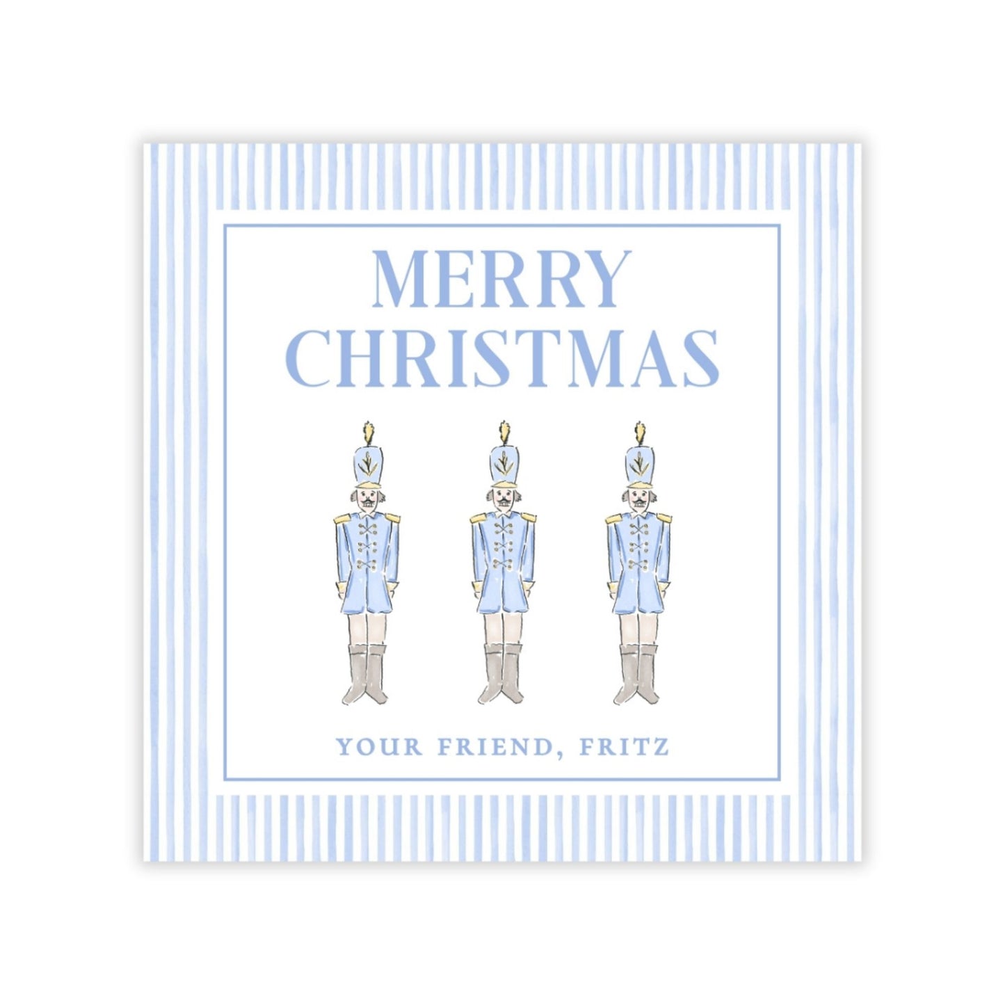 Holiday Gift Tags or Stickers for Kids - Toy Soldiers