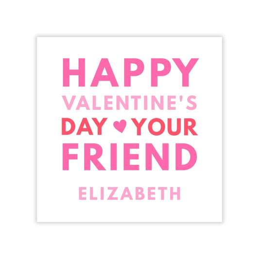 Block Letter Valentine (Pink)