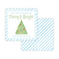 Holiday Gift Tags or Stickers for Kids - Merry and Bright (Blue)