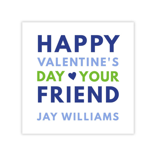 Block Letter Valentine (Blue)