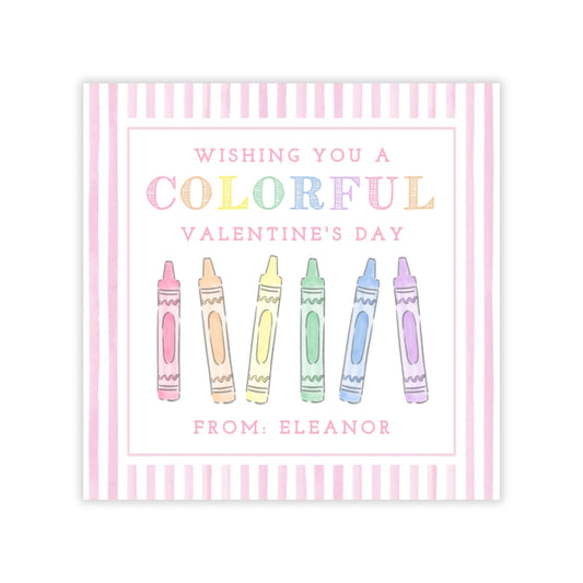 Crayon Valentine (Pink)