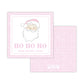 Holiday Gift Tags or Stickers for Kids - Santa (Pink)