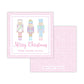 Holiday Gift Tags or Stickers for Kids - Nutcrackers (Pink)