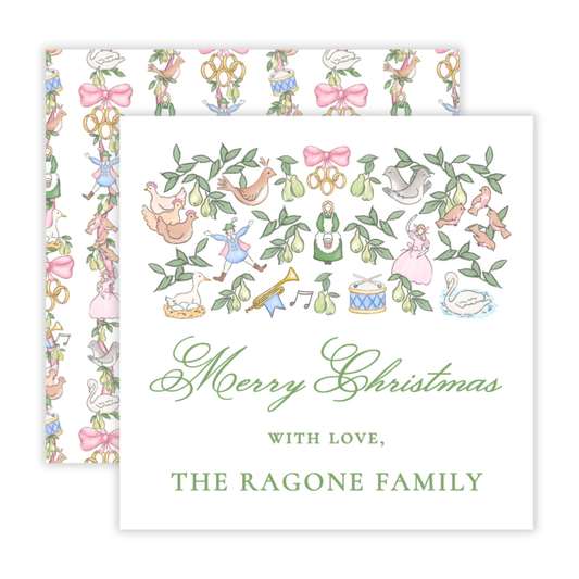 Holiday Gift Tags or Stickers - Twelve Days of Holiday Gift Pastel