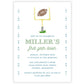 First Year Down Football Birthday Invitation
