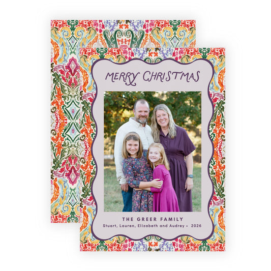 Christmas Photo Card - Sugar Plum