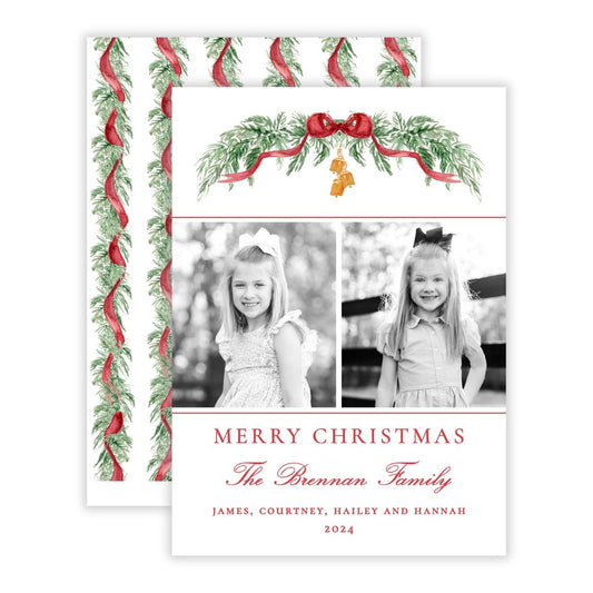 Christmas Photo Card - Traditional Glam (2 Photos)