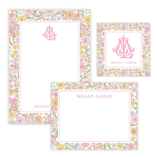 Festive Ditsy Floral Mother’s Day Stationery Gift Set (Custom Bundle)