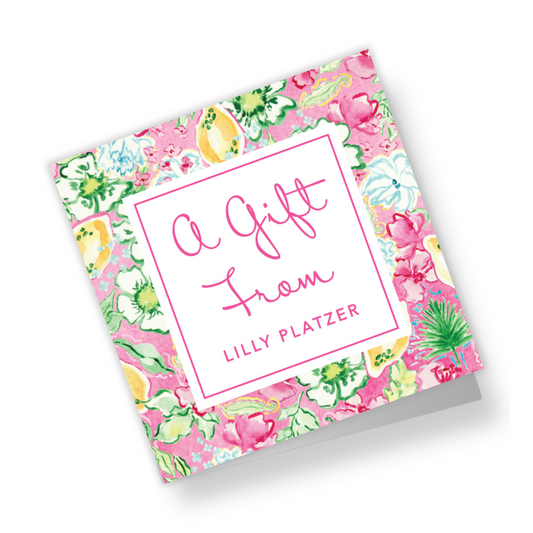 Lilly's Lemons Personalized Folded Gift Tags with Envelopes