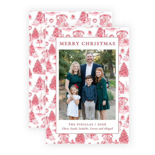 Christmas Photo Card - Scarlet Christmas 1
