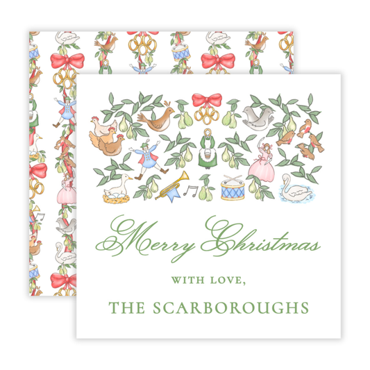 Holiday Gift Tags or Stickers - Twelve Days of Holiday Gift