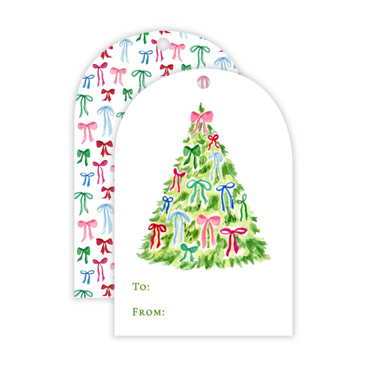 Holiday Gift Tags - Decked with Bows - Arch Hang Tags