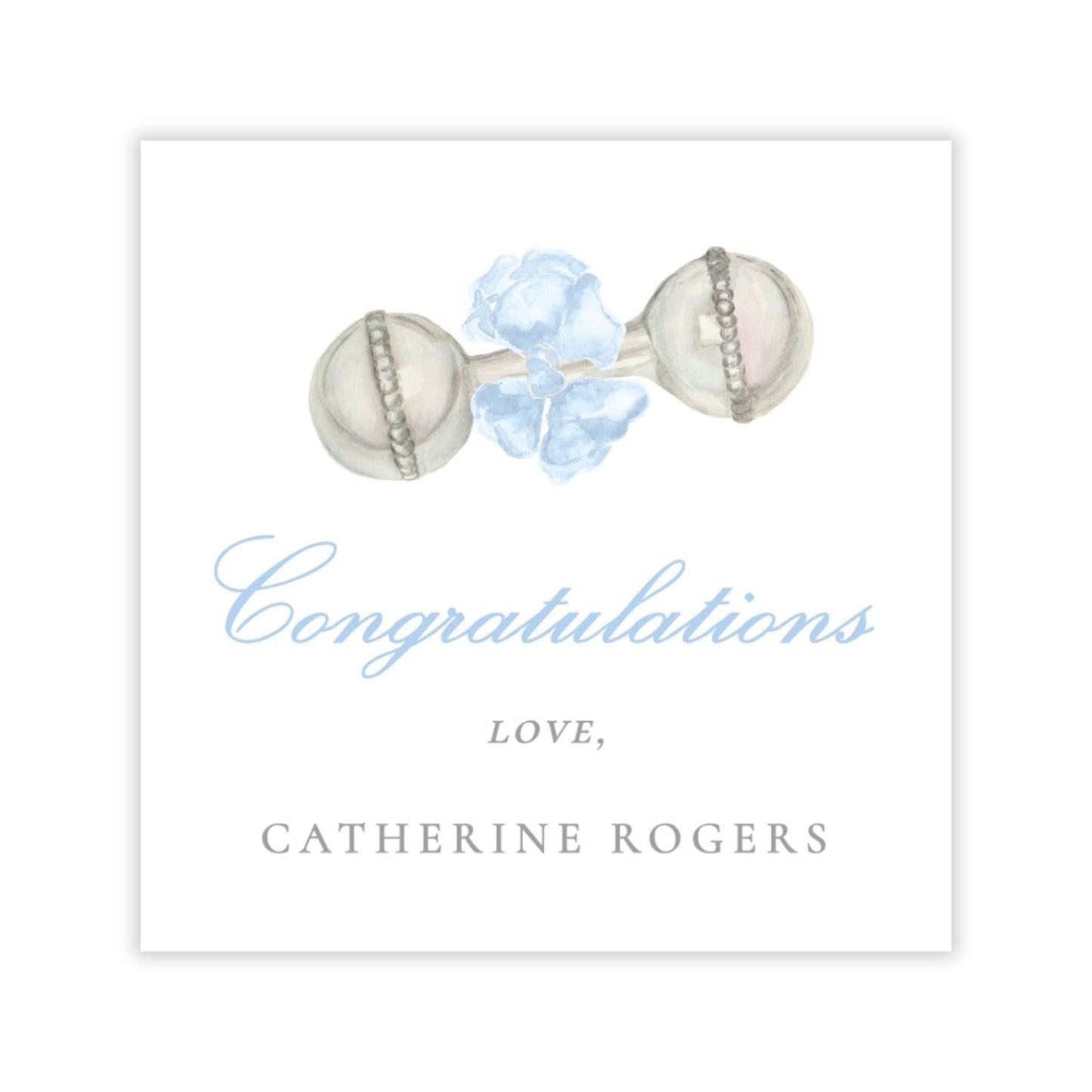 Congratulations Gift Tag (Blue)